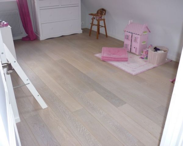 pose de parquet a Lambersart chene huile blanc